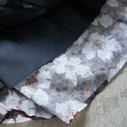 秋も大活躍！福袋 【上下2点セット】ネイビーリネンブラウス✖️花柄スカート / 送料無料 / F2025-D-NV 5枚目の画像