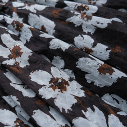 秋も大活躍！福袋 【上下2点セット】ネイビーリネンブラウス✖️花柄スカート / 送料無料 / F2025-D-NV 4枚目の画像