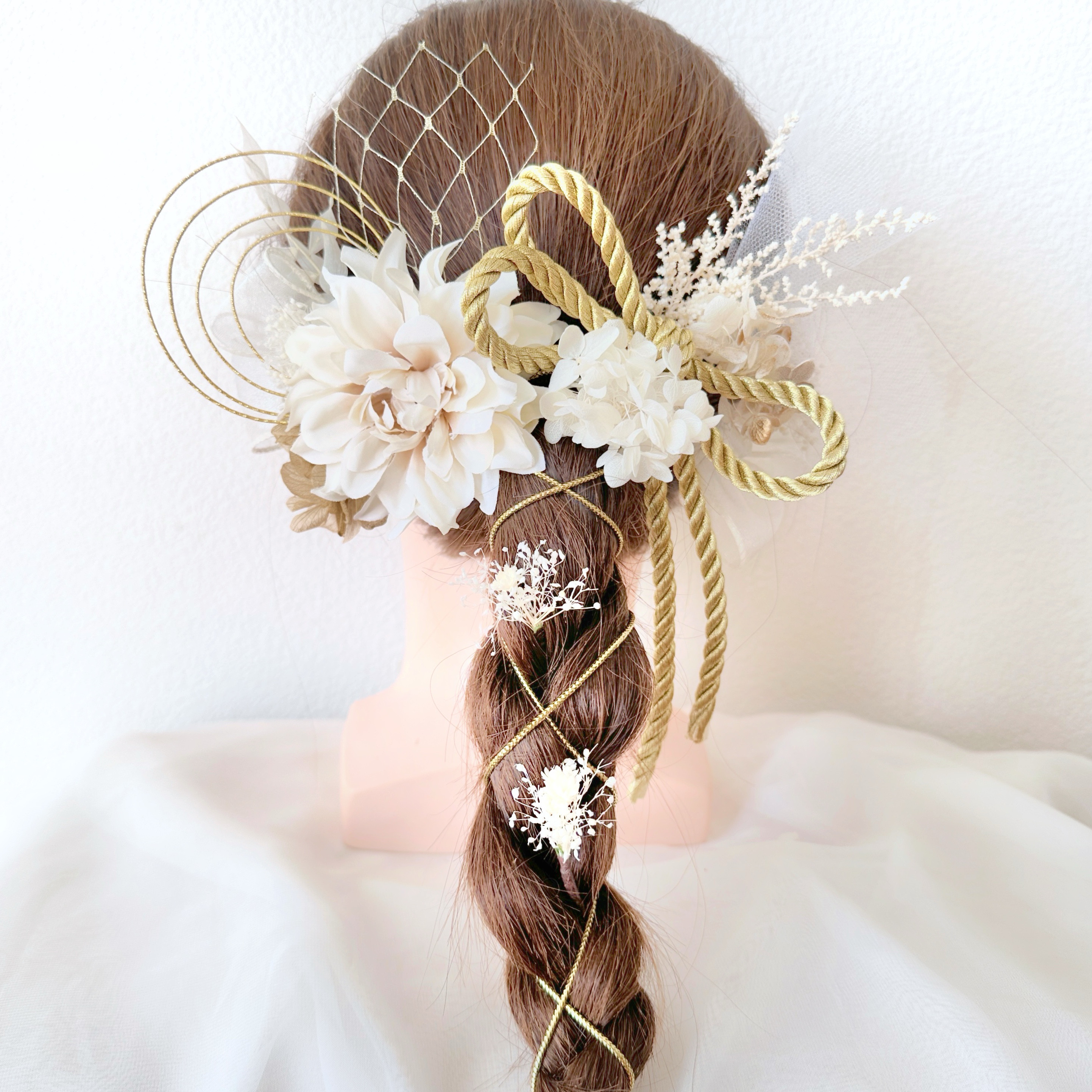 成人式　髪飾り【金箔付き】和装　結婚式　振袖　卒業式