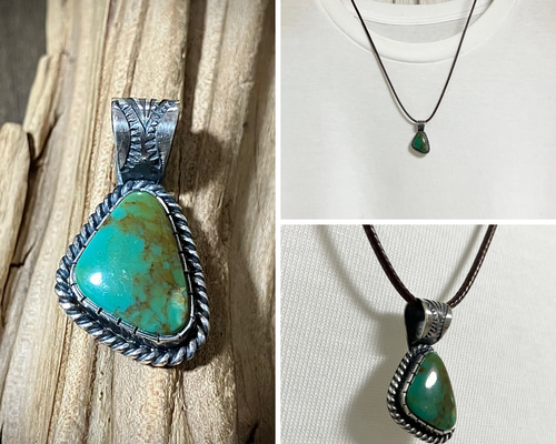 ロイストン ターコイズ トルコ石 シルバー ネックレス ペンダント