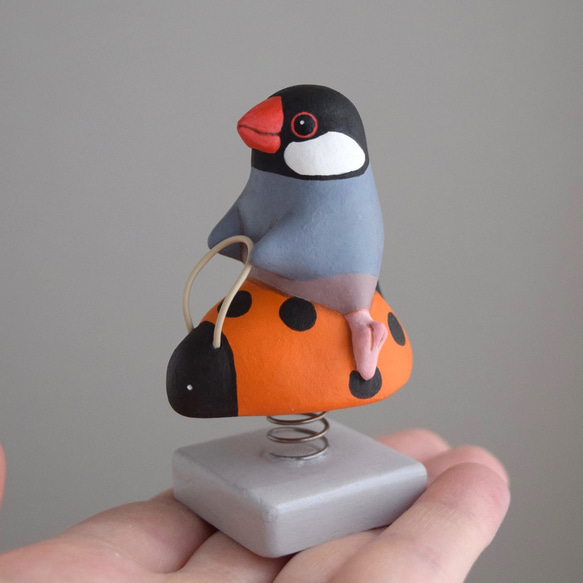 遊具のことりたち/桜文鳥 3枚目の画像