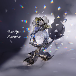 スワロフスキー】気の流れを整える＊ブルー系 天使のサン