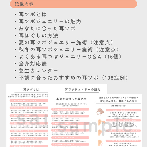 耳ツボジュエリー | 耳つぼ持ち運びBOOK 続編 | 耳ツボ辞典 イヤリング