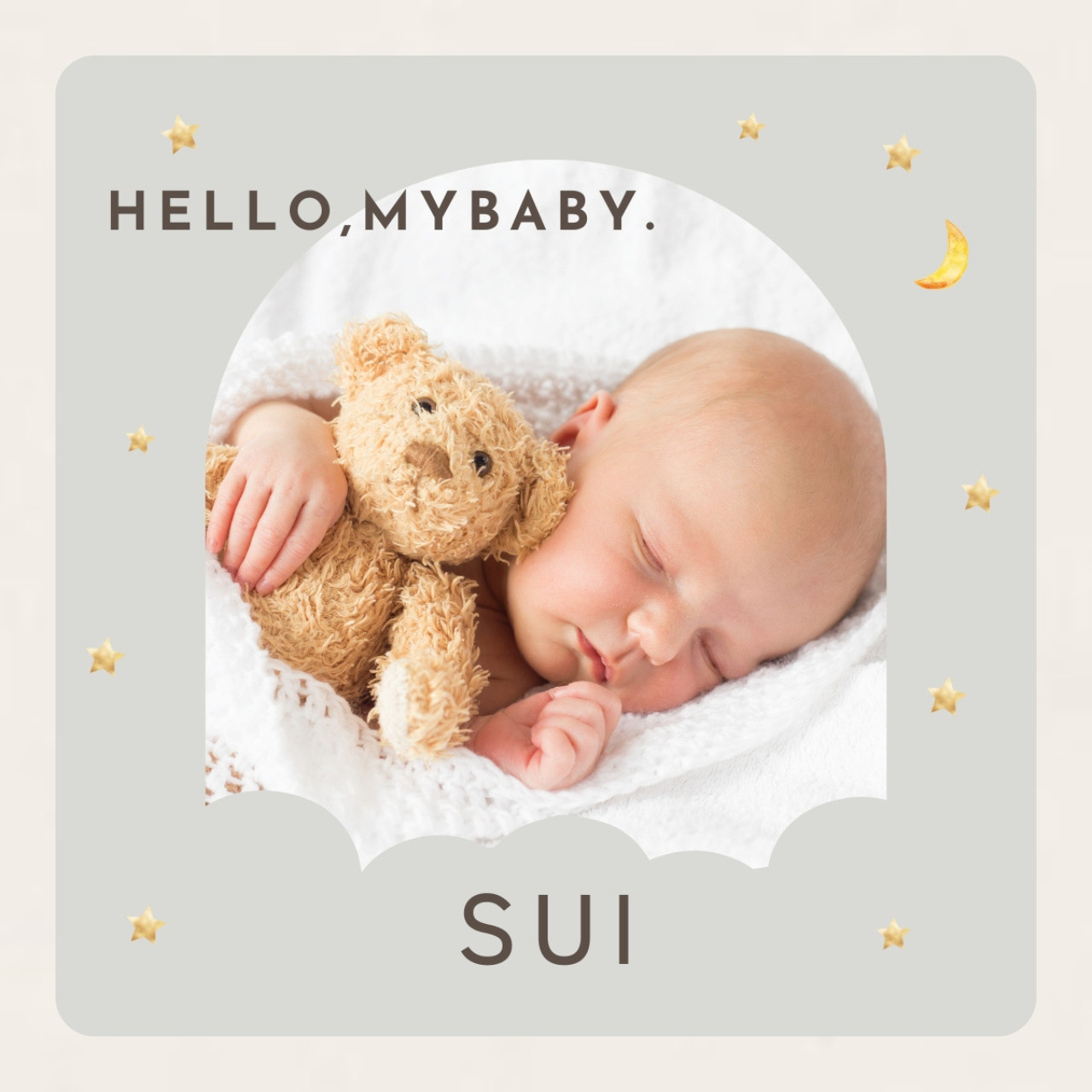 【Premium_CLOUD】全8ページ　エコー写真　アルバム　フォトブック　手形足形