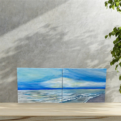 キャンバス40✖️50センチ 海 空 パステル 絵画 73wave 通販 11035964