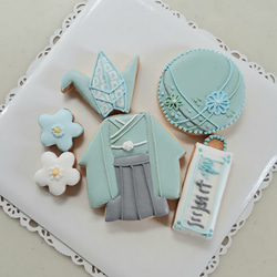 『Creema限定新作』七五三のアイシングクッキー※名入れ可能※白砂糖不使用※身体に優しいアイシング※お色変可能 5枚目の画像