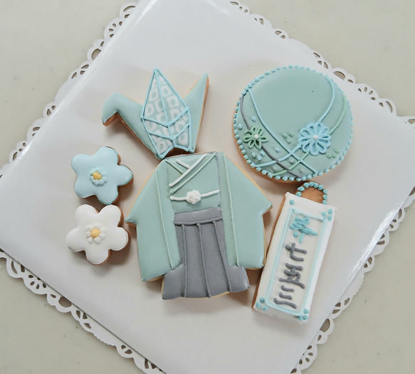 『Creema限定新作』七五三のアイシングクッキー※名入れ可能※白砂糖不使用※身体に優しいアイシング※お色変可能 5枚目の画像