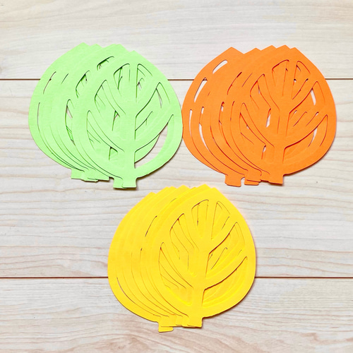 保育製作 秋 壁面飾り 落ち葉 葉っぱ シンプルタイプ 20枚セット