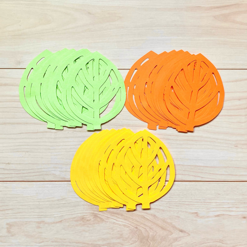 保育製作 秋 壁面飾り 落ち葉 葉っぱ シンプルタイプ 30枚セット