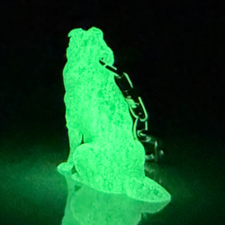 ボーダーコリー　mini3D蓄光（夜光）キーホルダー　半透明蓄光樹脂製 8枚目の画像