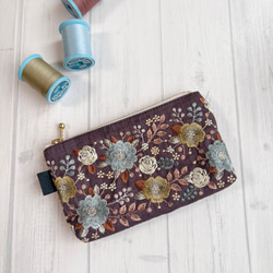 選べる色＊リネン巾着バッグSサイズ(バッグインバッグ) 巾着バッグ