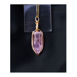 国産 雨塚山紫水晶 ペンダントトップ◇ 国産 雨塚山紫水晶 ペンダントトップ 14kgf＊ ネックレス