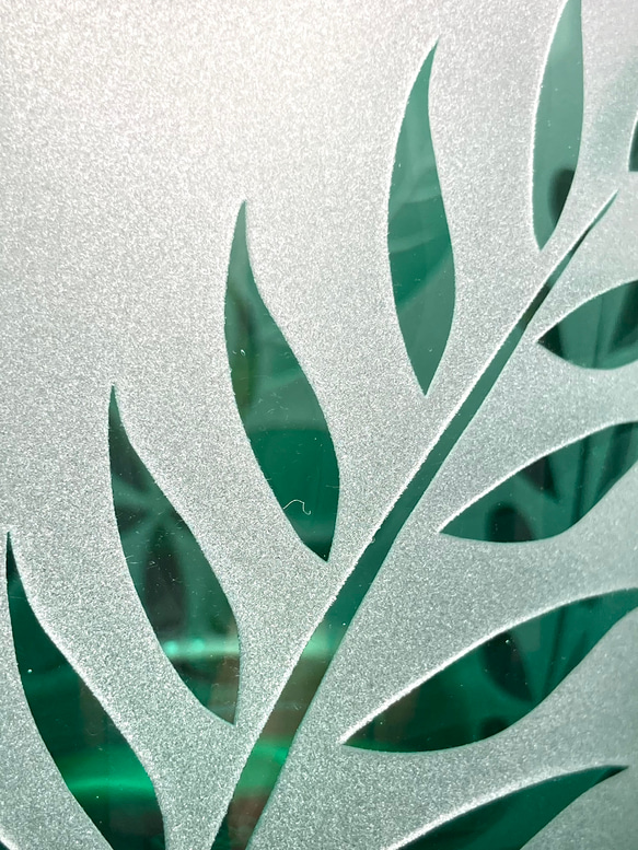 トロピカルフリーグラス　〈プルメリア 〉　エメラルドグリーン（1個） 7枚目の画像