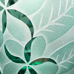 トロピカルフリーグラス　〈プルメリア 〉　エメラルドグリーン（1個） 6枚目の画像