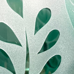 トロピカルフリーグラス　〈プルメリア 〉　エメラルドグリーン（1個） 8枚目の画像