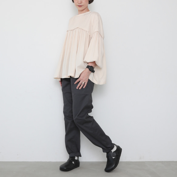 Momo pants / charcoal 3枚目の画像