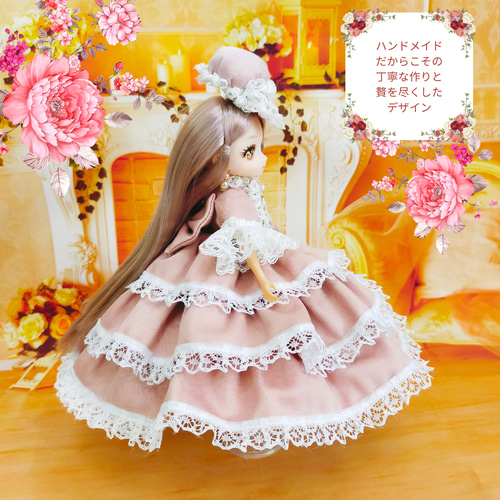 リカちゃんサイズ 服 花柄ピンクマキシドレス LW－01 スウィートブーケ｜商品情報｜リカちゃん｜タカラトミー