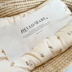 ニューボーンタペストリー＆カード2点セット　ウェルカムベビー　ハローベビー　出産祝い　命名書 4枚目の画像