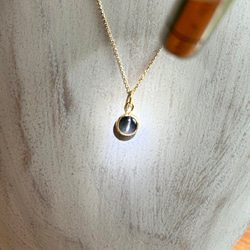 K24純金 スキャポライト・キャッツアイ◇ペンダントトップ 9枚目の画像