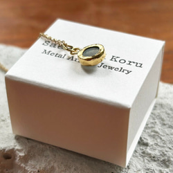 K24純金 スキャポライト・キャッツアイ◇ペンダントトップ 6枚目の画像