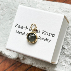 K24純金 スキャポライト・キャッツアイ◇ペンダントトップ 14枚目の画像