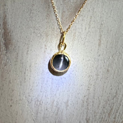 K24純金 スキャポライト・キャッツアイ◇ペンダントトップ 8枚目の画像