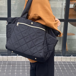 【15%off タイムセール】高級ナイロンビッグトート　2way マザーズバッグ　旅行　通勤通学　お出かけ 10枚目の画像