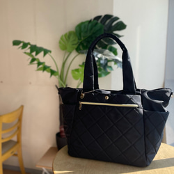 【15%off タイムセール】高級ナイロンビッグトート　2way マザーズバッグ　旅行　通勤通学　お出かけ 20枚目の画像