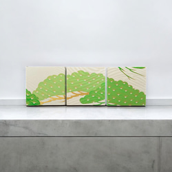 ◼︎51◼︎一点物 正絹 高級袋帯 春色 ランチョンマット4枚