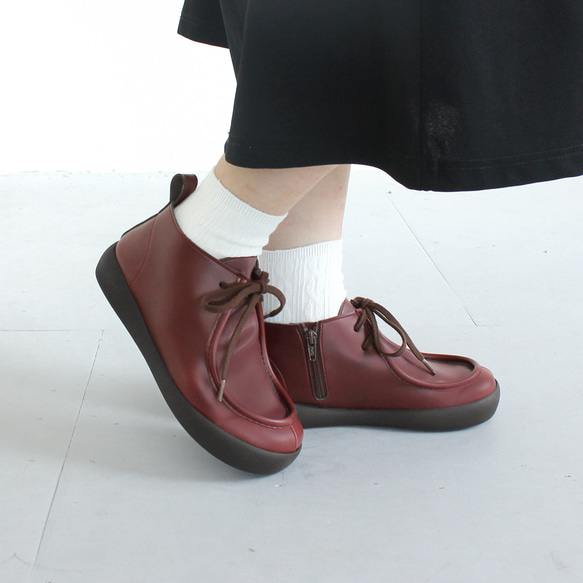 ハイカットワラビーシューズ グリップ付き レディース RegettaCanoe -リゲッタカヌー- CJGS1305 1枚目の画像