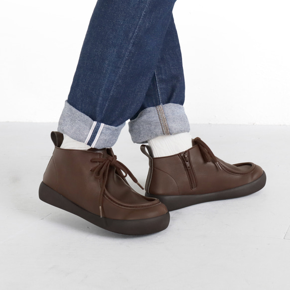 ハイカットワラビーシューズ グリップ付き レディース RegettaCanoe -リゲッタカヌー- CJGS1305 5枚目の画像