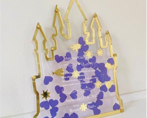 ウェディングドロップス Lサイズ ラ 80名様まで お城 ハートドロップス