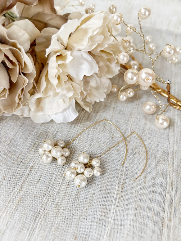 【luxury pearl pierce】 8枚目の画像