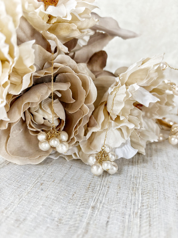 【luxury pearl pierce】 3枚目の画像