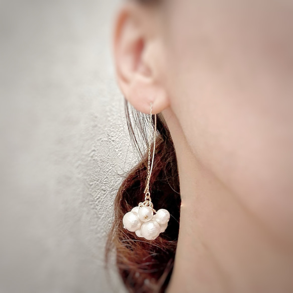 【luxury pearl pierce】 4枚目の画像