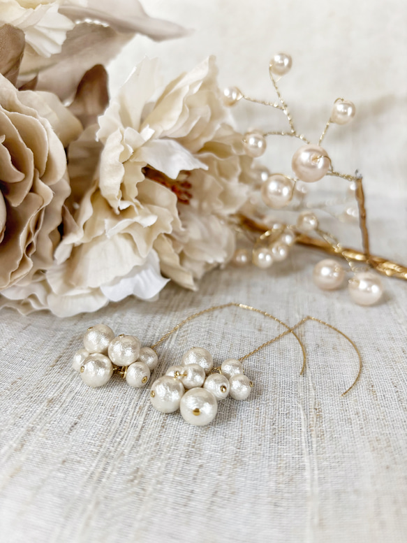 【luxury pearl pierce】 6枚目の画像