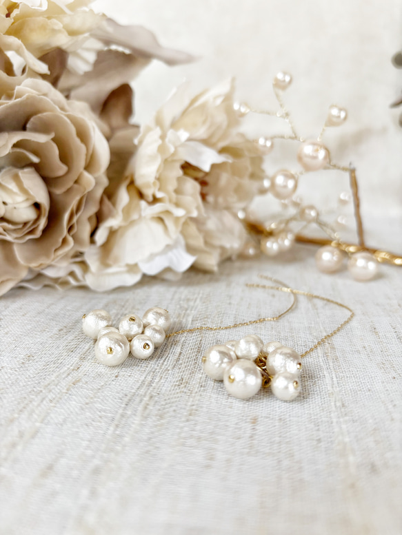 【luxury pearl pierce】 5枚目の画像