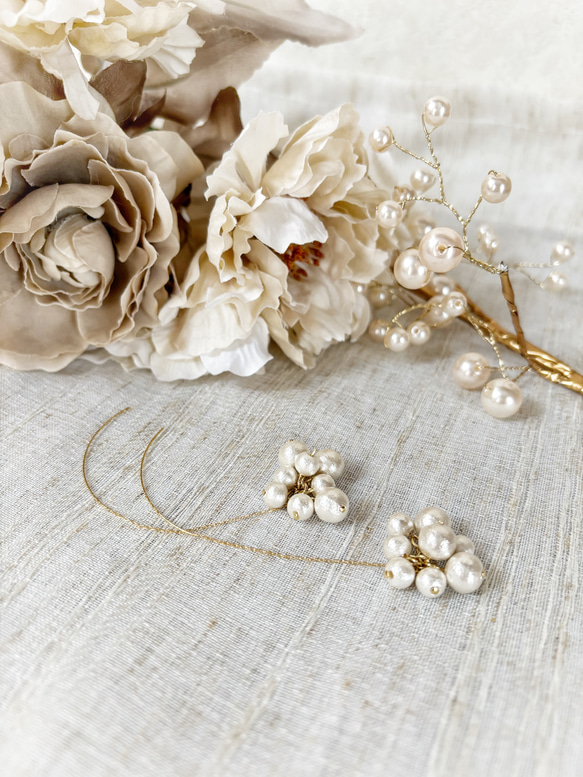 【luxury pearl pierce】 2枚目の画像