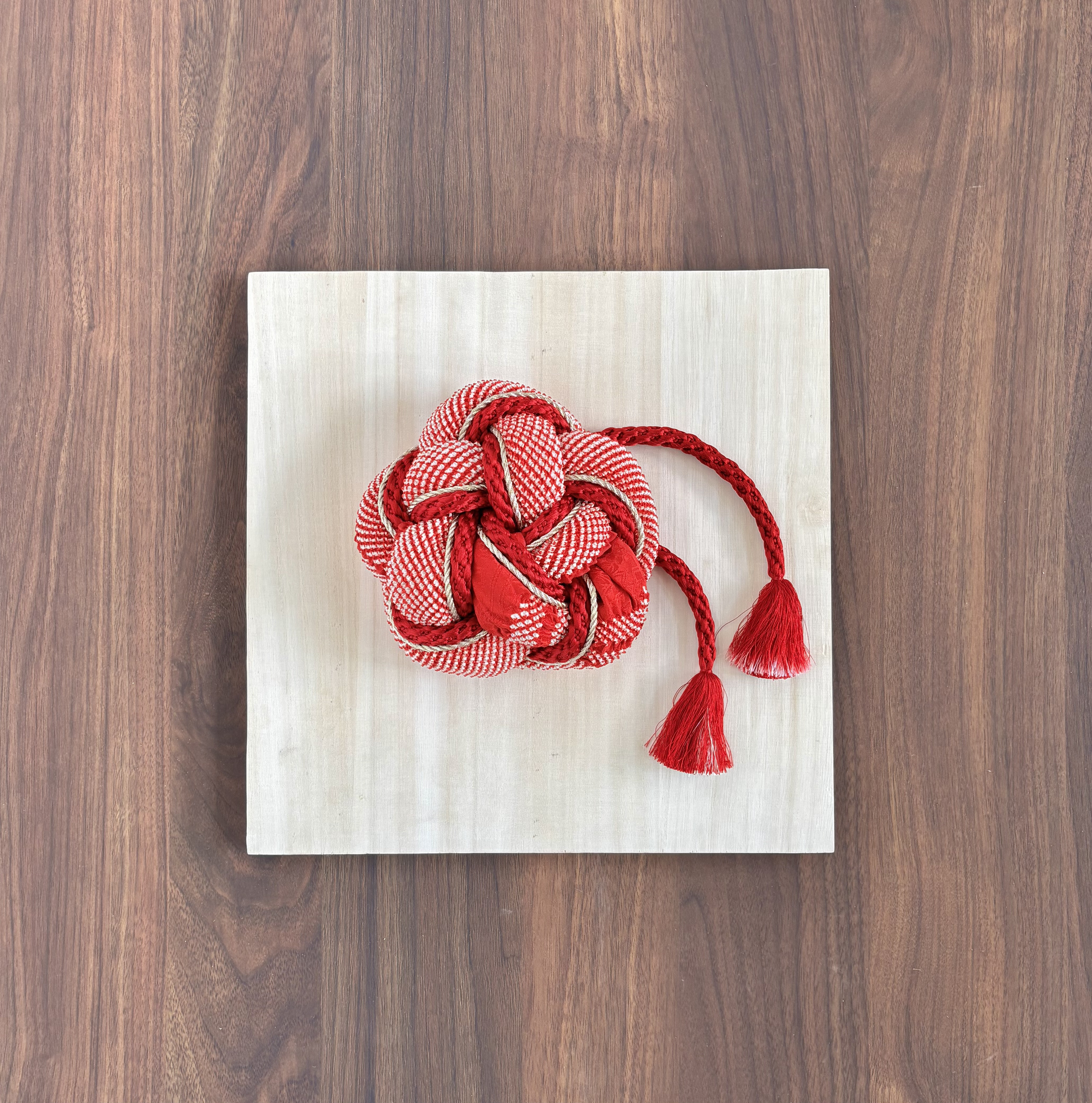 お正月飾り/しめ飾り【梅結び〜深紅】新春、迎春、お正月、新年