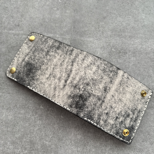 3つ折りウォレット】本革ハーフウォレット マルゴーフォグ ネロ