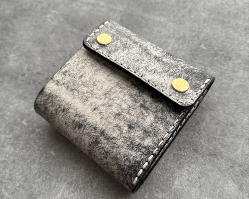 【3つ折りトラッカーウォレット】本革ハーフウォレット　マルゴーフォグ ネロ　黒 f0796efbb710c9f8e7cc0a42378fa4