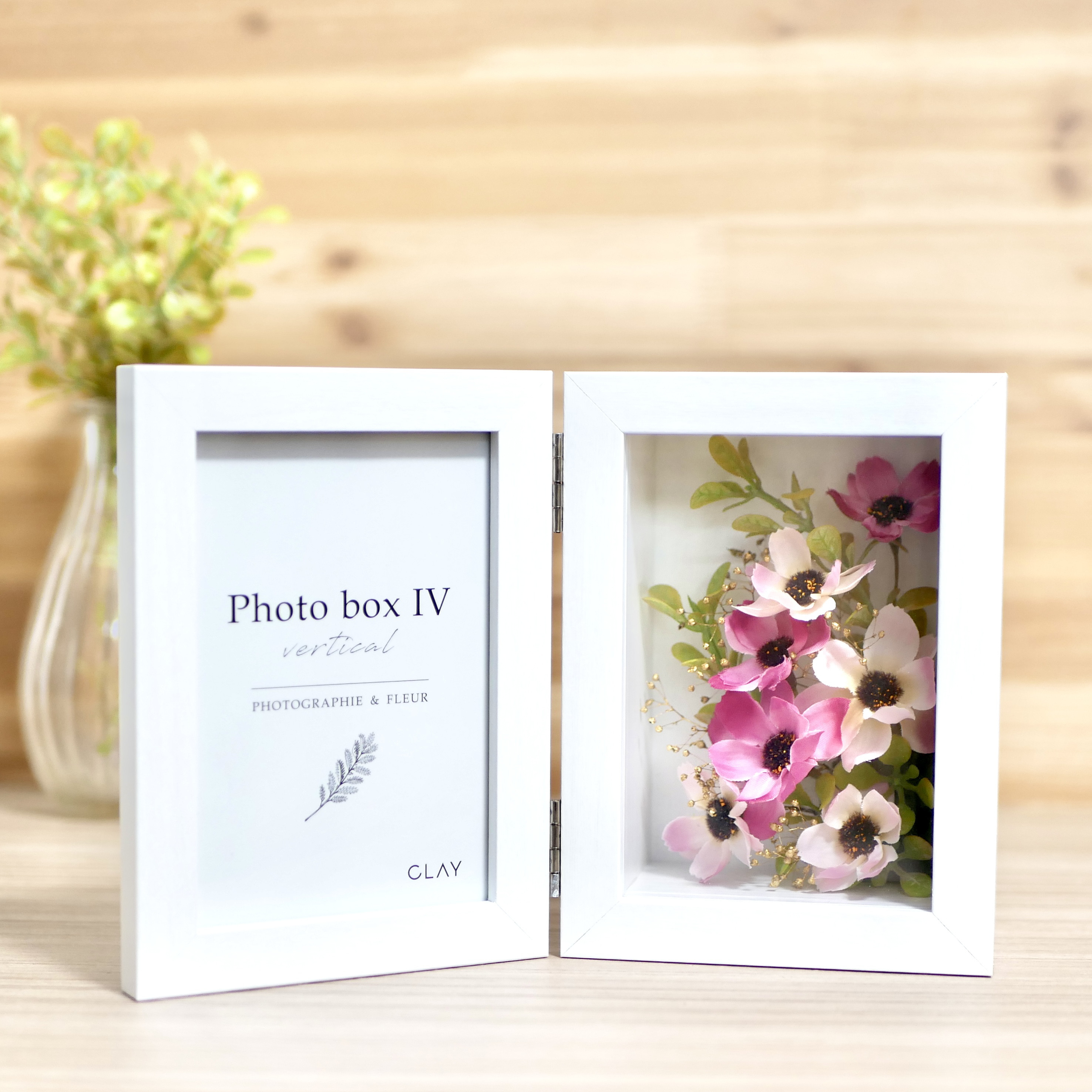 コスモスが咲くフォトフレーム