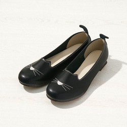 可愛いネコちゃん♪♪　大人も履ける　尻尾もついてる♪♪　幅広対応　フラット　柔らか　ニャンプス　No.119 5枚目の画像