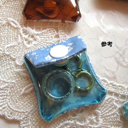 ミニミニクリアポーチ　5×5　　カペルペッパー　リバティ　ラミネート　♡「カペル」と「ペッパー」という定番柄の融合 8枚目の画像