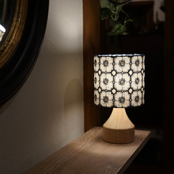 ◆HappyLamp◆Sサイズ/ミナペルホネン/アネモネ/ネイビー/スタンドランプ/秋限定2025 13枚目の画像