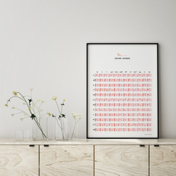 ギターコード表 一覧ポスター A2サイズ 室内用 おしゃれ 分かりやすい バンド 軽音楽 インテリア モノクロ ソノリテ 6枚目の画像