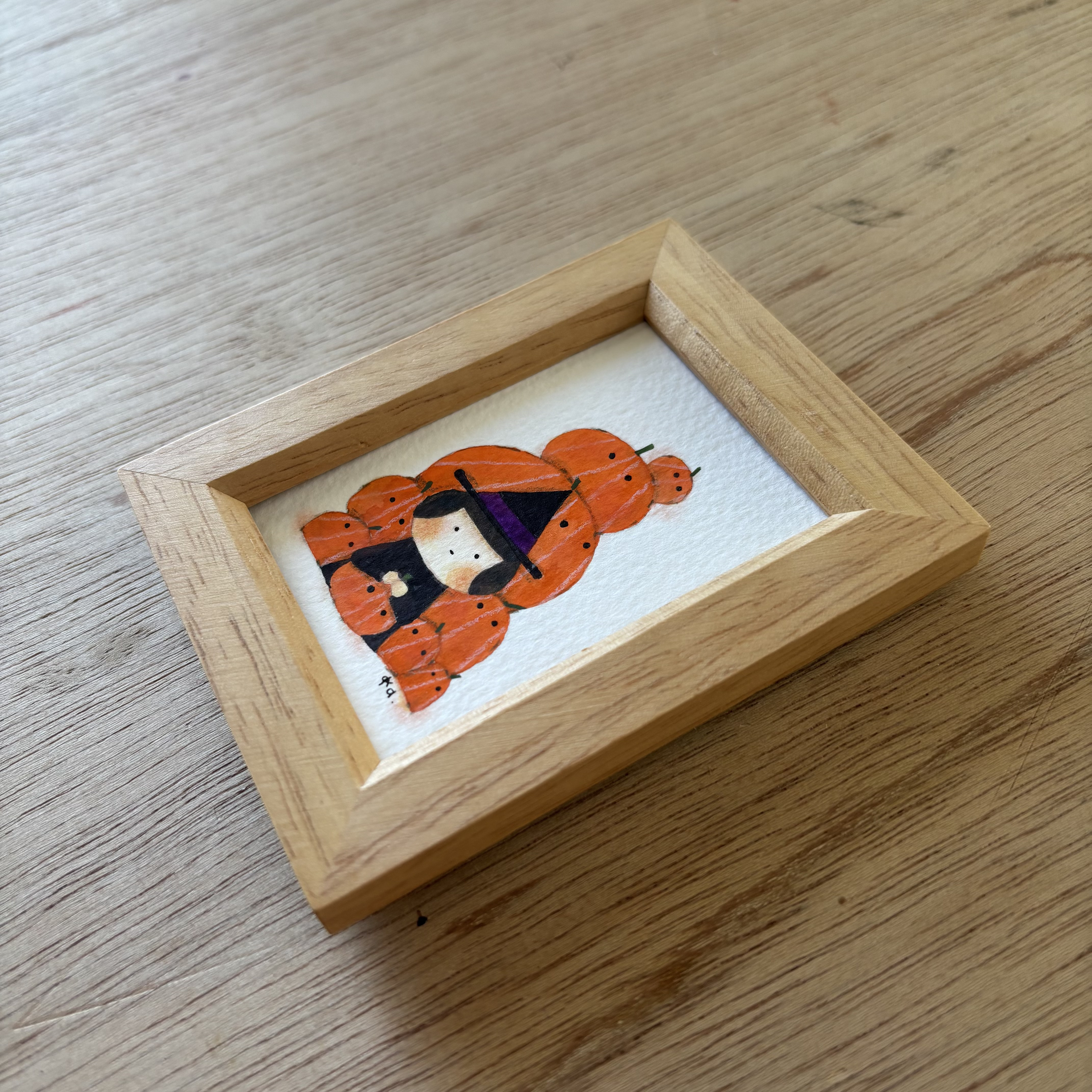 「カボチャタワー」ミニ額　原画