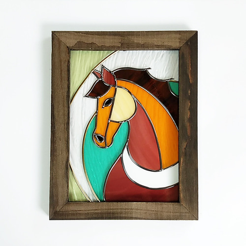 自作絵　干支　午　縁起物　馬　Horse　アート 自作絵 干支 午 縁起物 馬 Horse アート