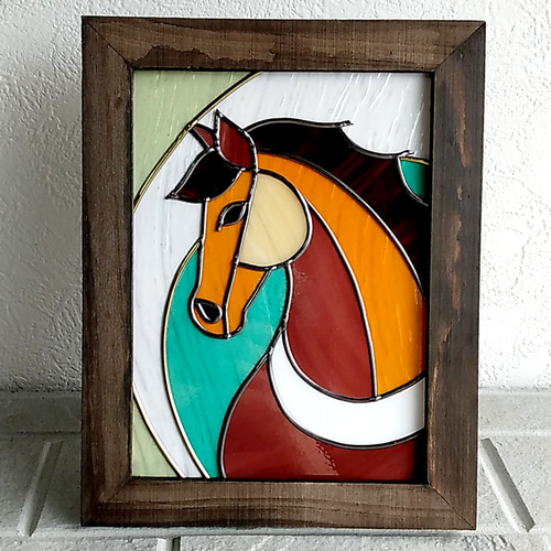 自作絵 干支 午 縁起物 馬 Horse アート