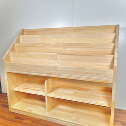 絵本棚　ウェーブ　60日発送 絵本棚 ウェーブ 60日発送の通販 by オーダー's shop｜ラクマ